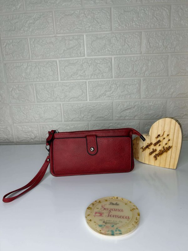Carteira Vermelho Vinho